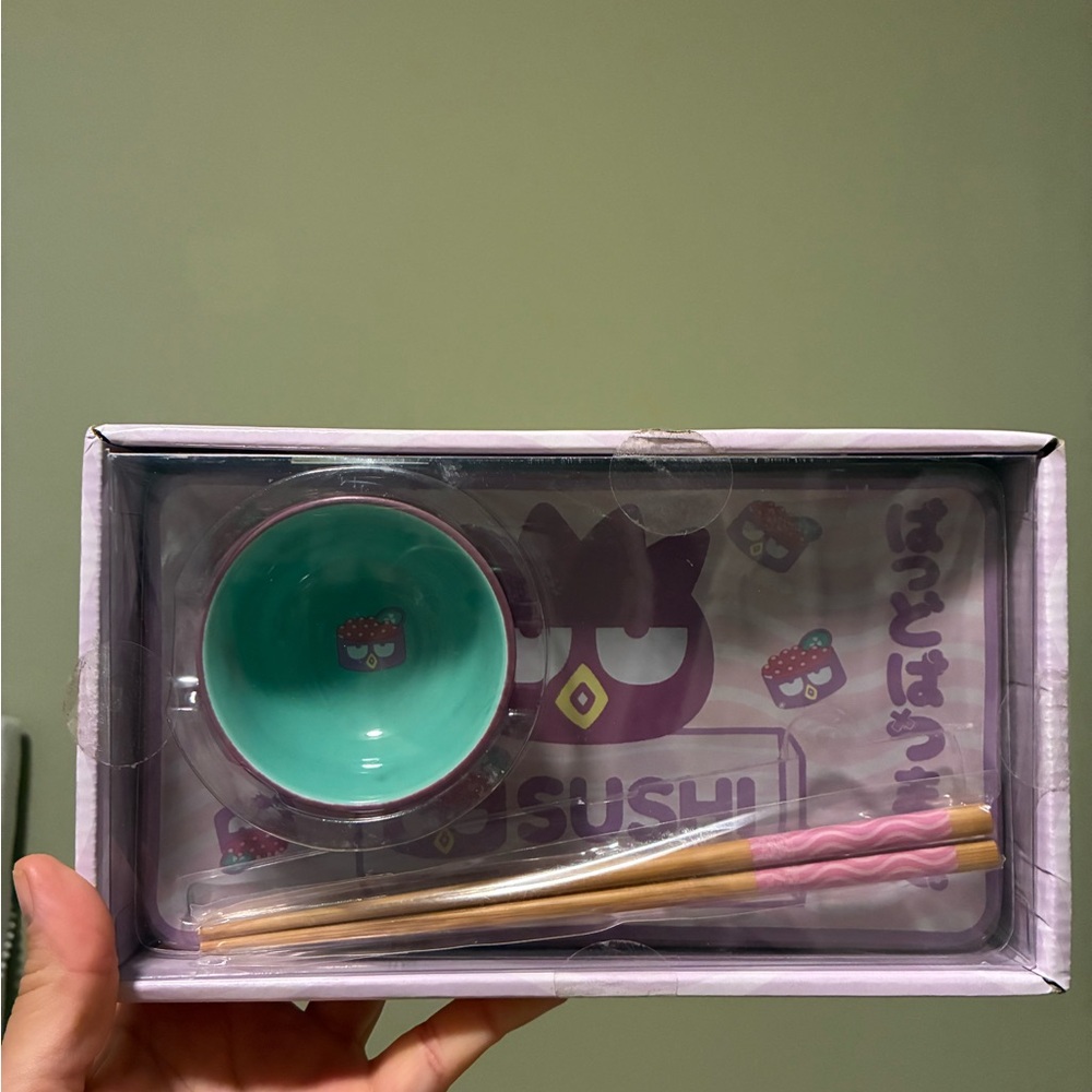 Badtz-Maru ceramic sushi Plate set